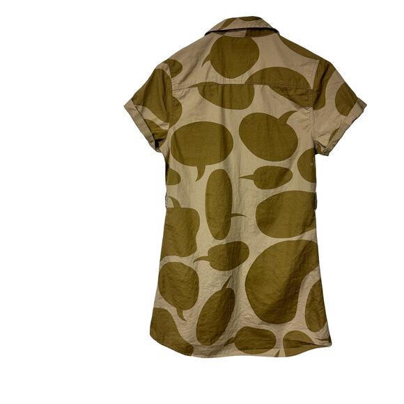Stussy Dress Mini Sz‎ Small Green olive camo button - Picture 6 of 6